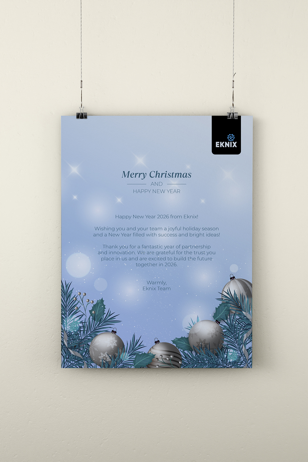 Merry Christmas and Happy New Year from Eknix